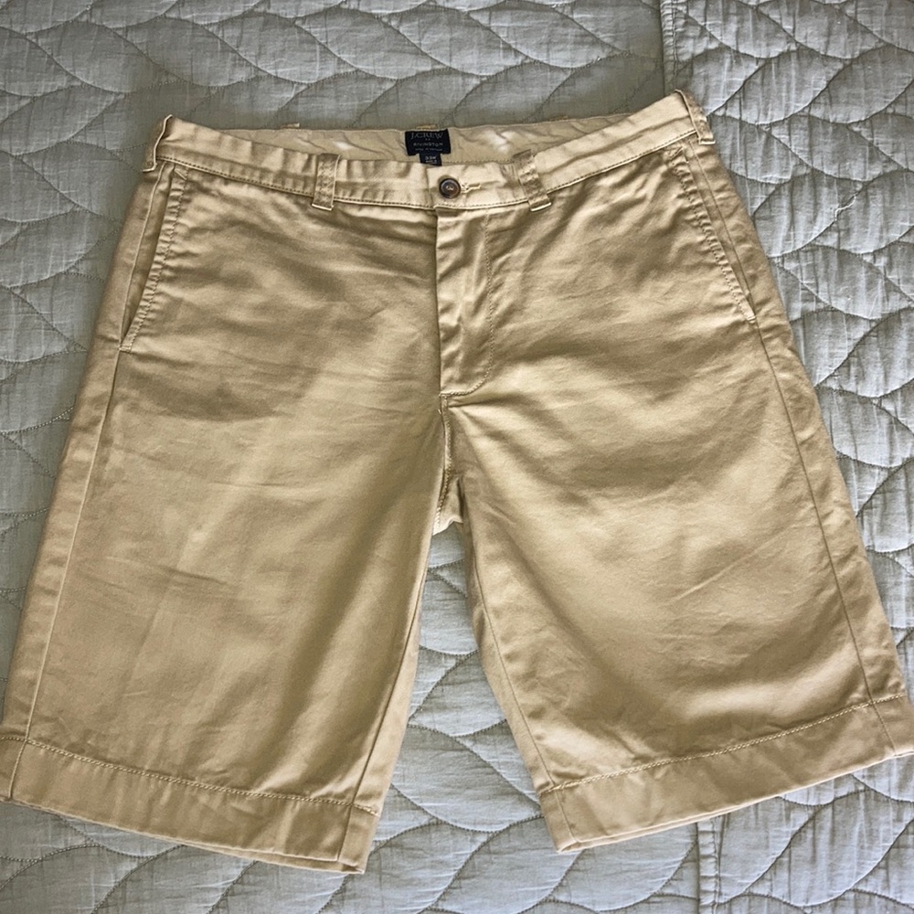 J Crew Khaki Shorts Waist 33